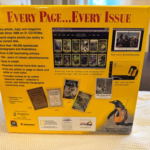 The COMPLETE NATIONAL GEOGRAPHIC CD-ROM 30 Disc Set 1888 - 1990s History - Picture 3 of 3